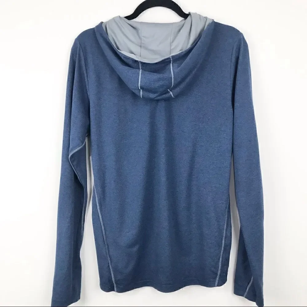 The North Face Blue Long Sleeve FlashDry Layering Hoodie